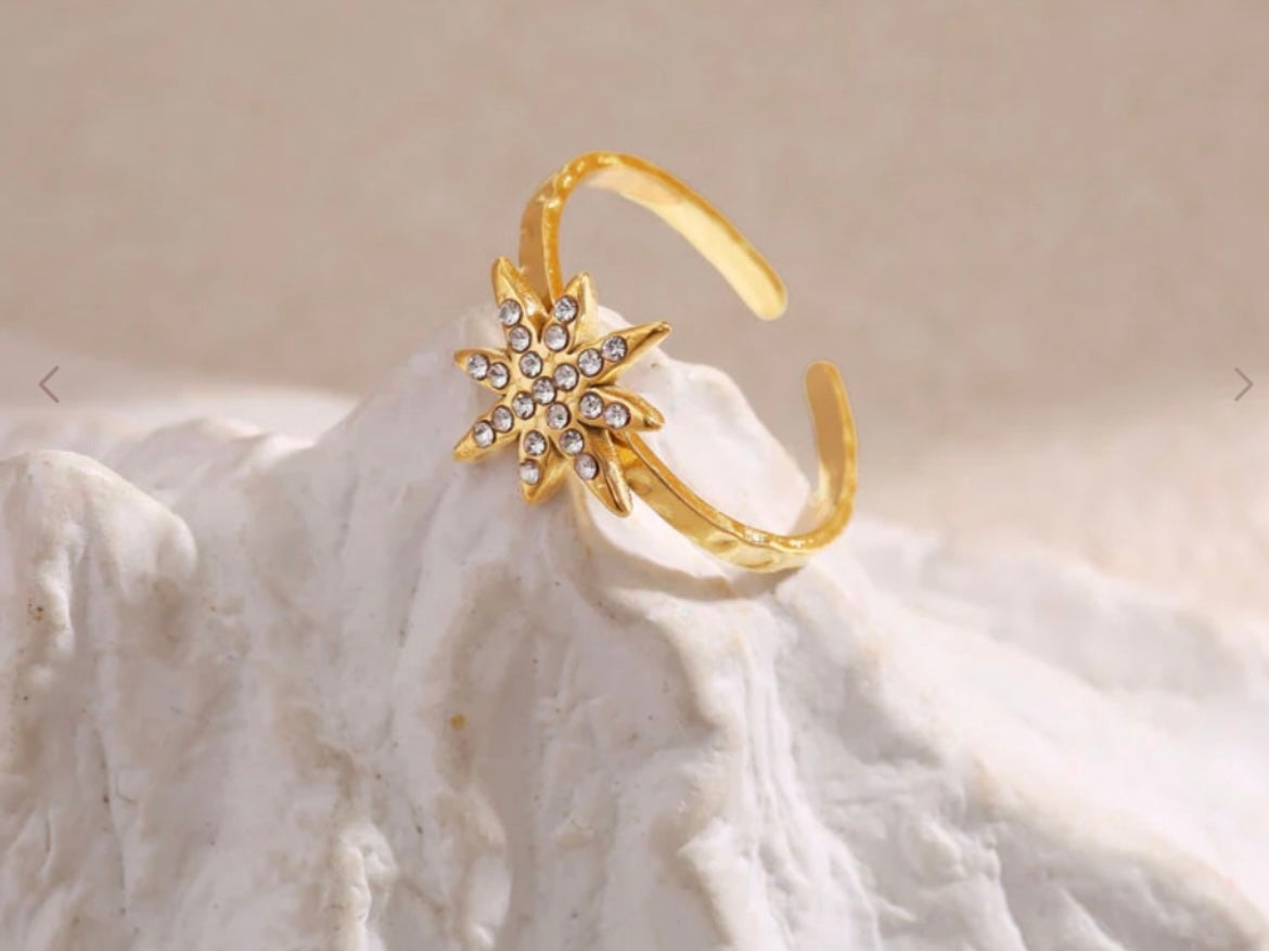 Bague étoile 💫 acier inoxydable