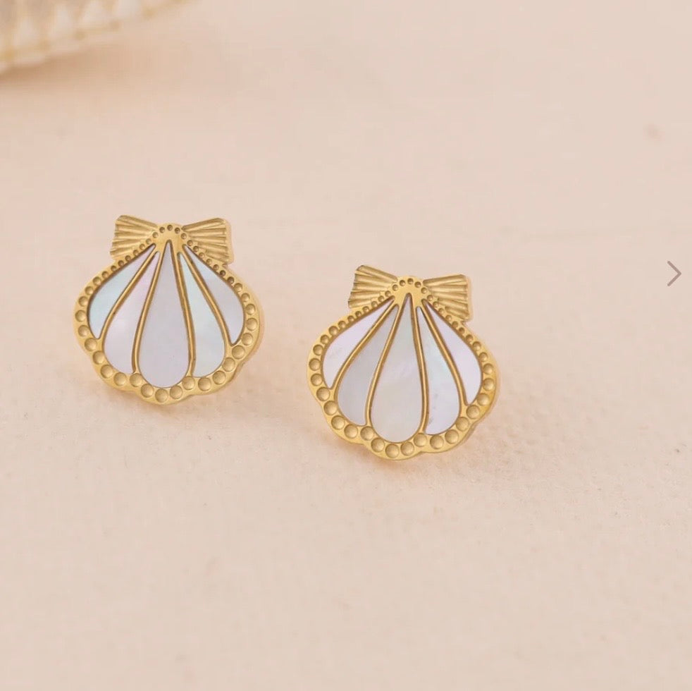 Boucle d’oreille coquillage