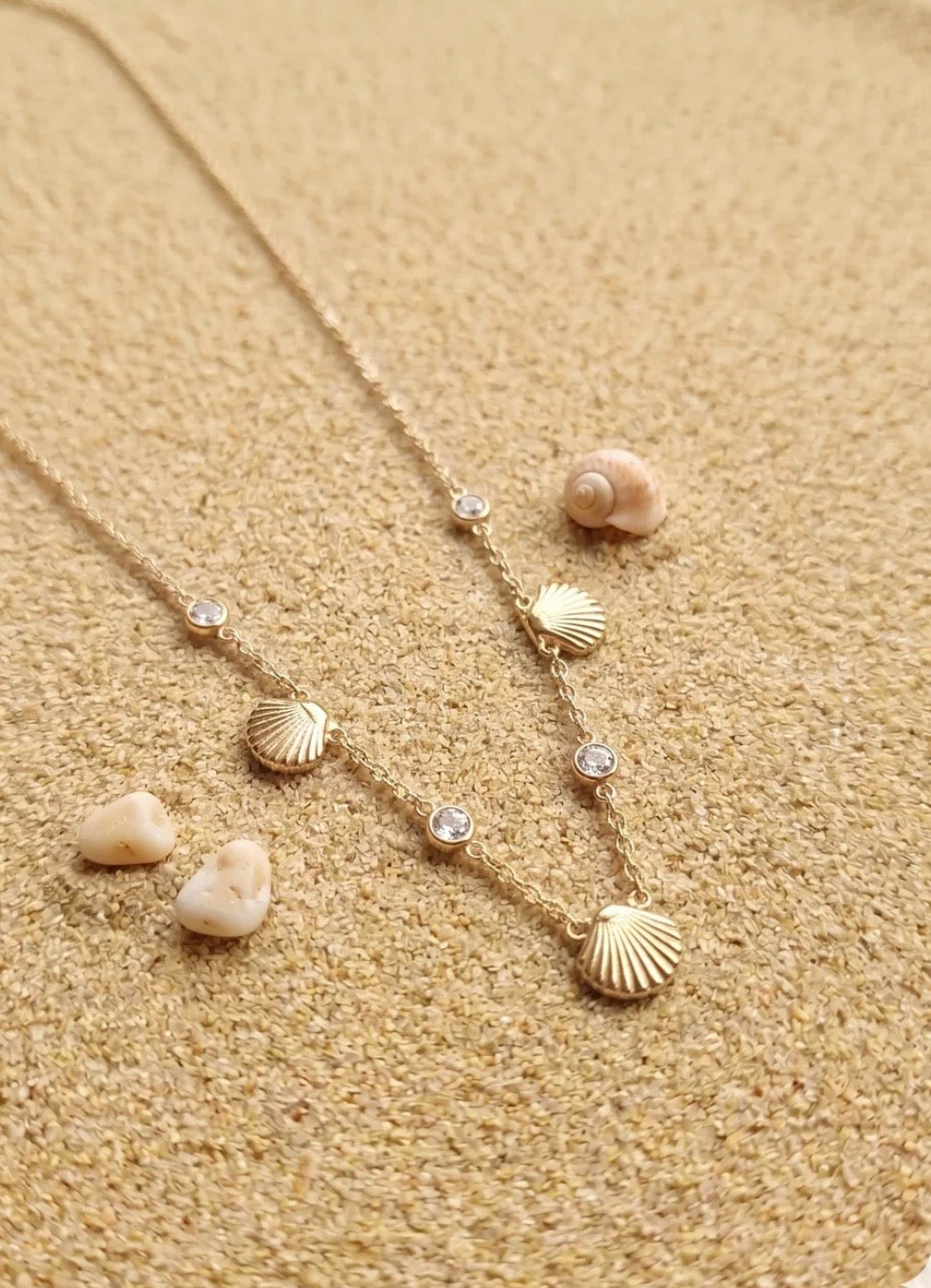 Collier coquillage fin
