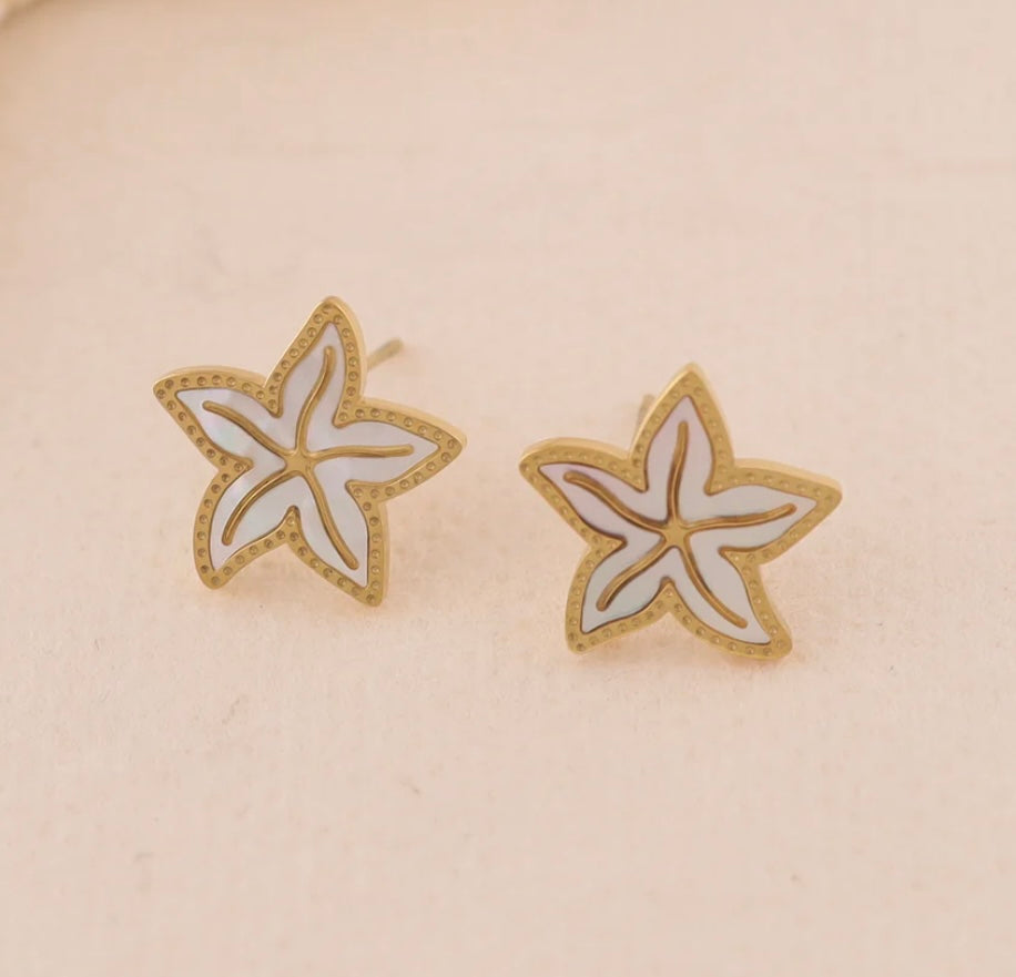 Boucle d’oreille étoile de mer