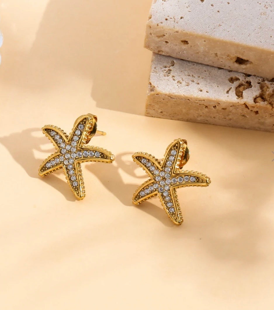 Boucle d’oreille étoile de mer