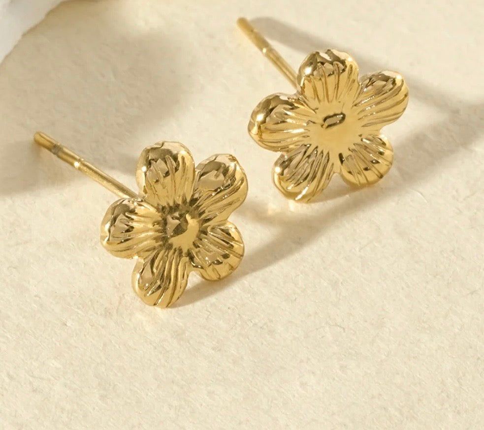 Boucle d’oreilles fleur