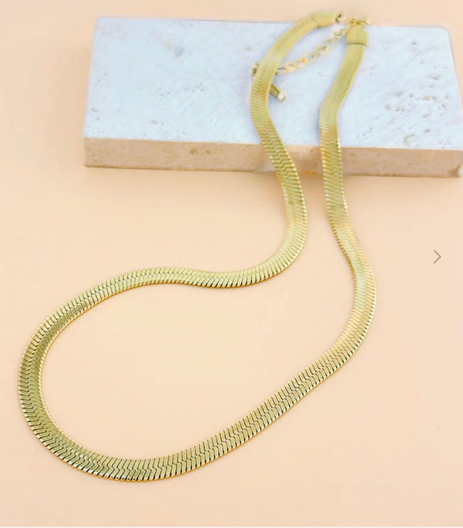 Collier maille de serpent en acier inoxydable