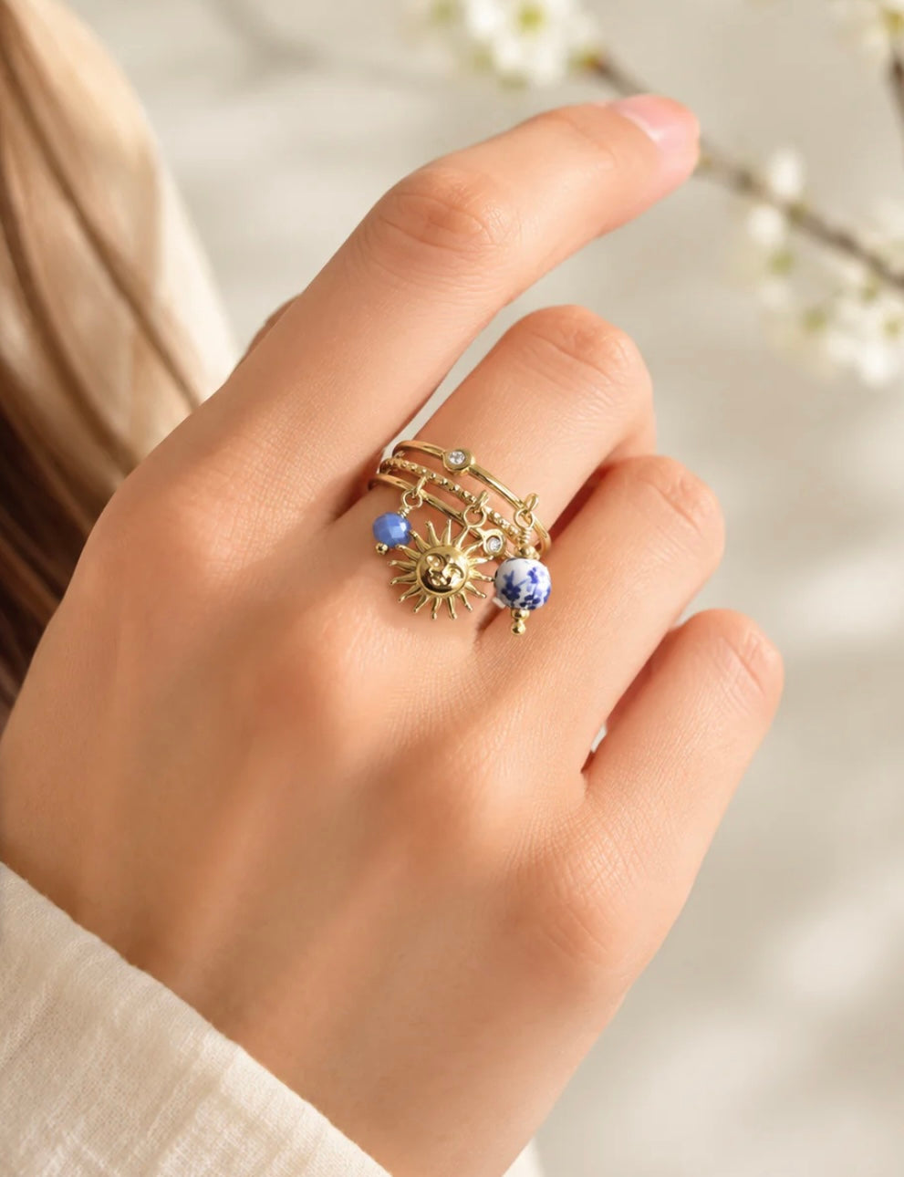 Bague breloque été