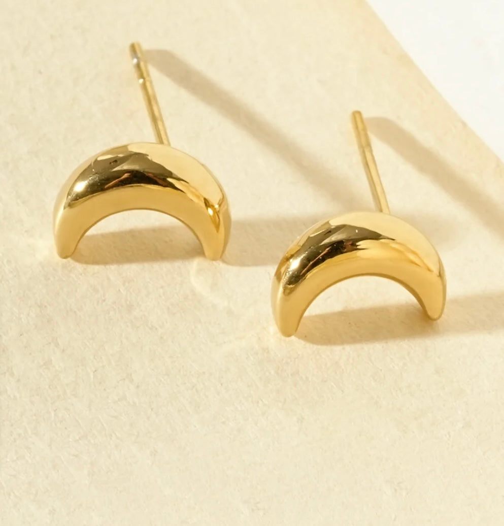 Boucle d’oreille lune