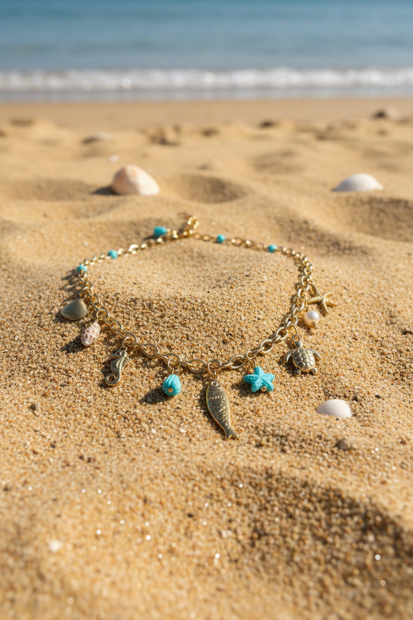 Collier bleu marins