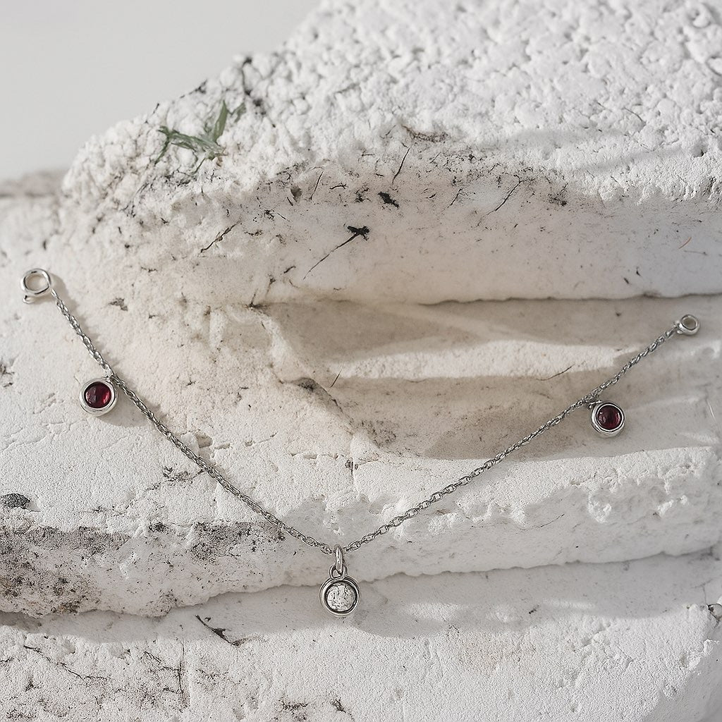 Bracelet rose et blanc