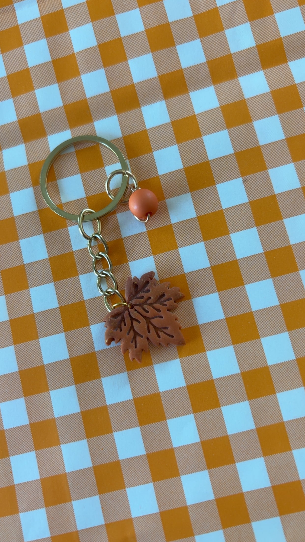 Porte clés feuillage