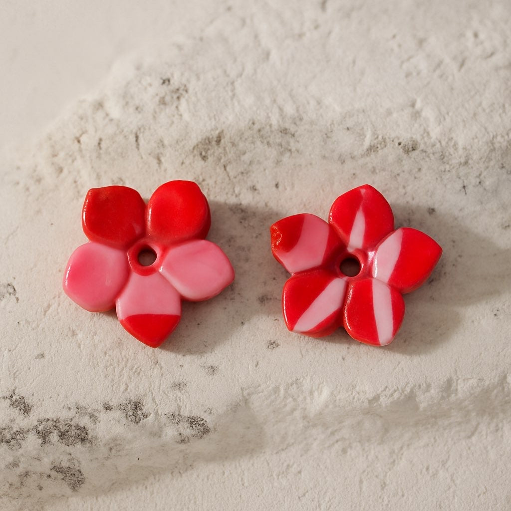 Pampille Oria rouge et rose