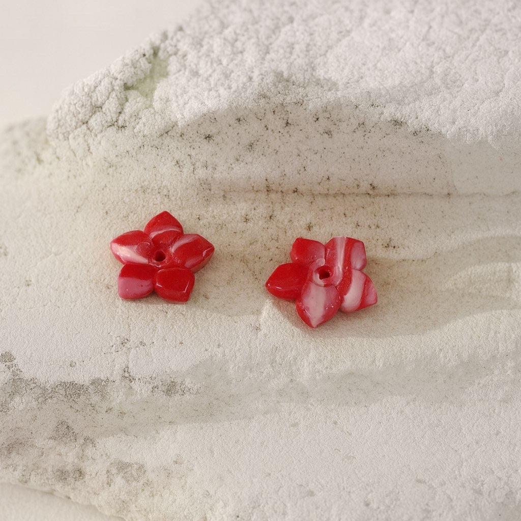 Pampille Oria rouge et blanc