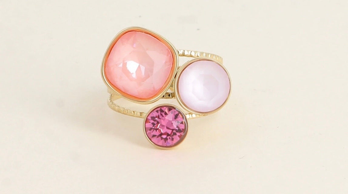 Bague Swarovski rose