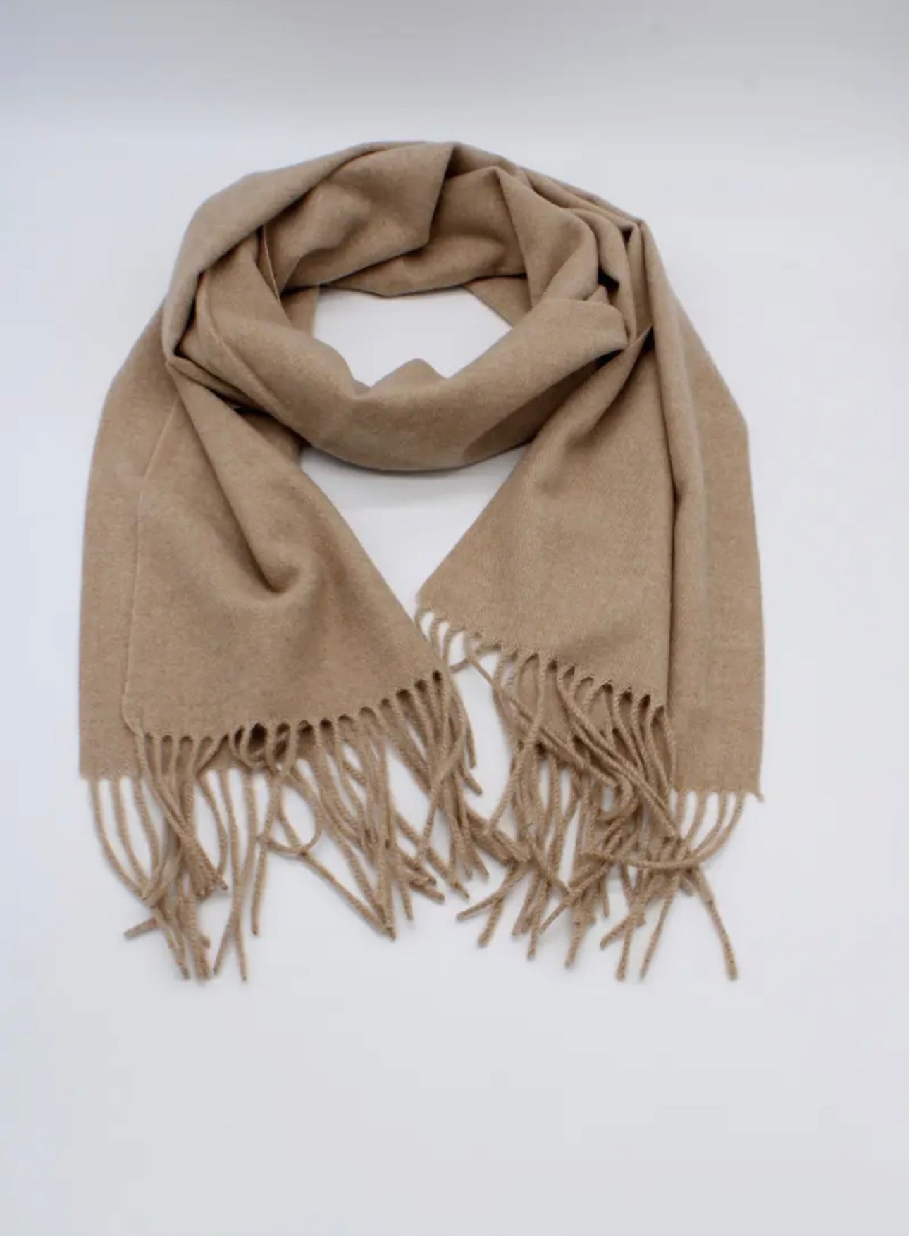 Écharpe sensation cachemire beige