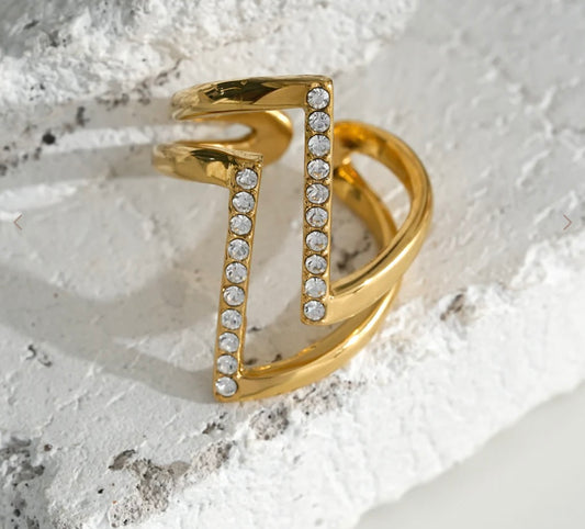 Bague strass