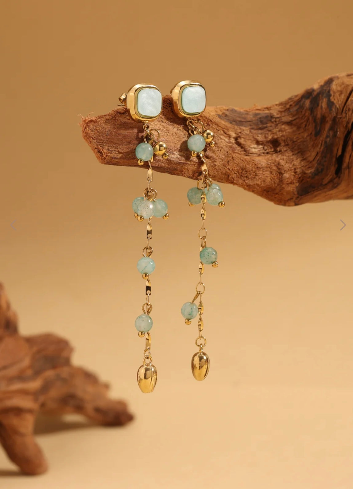 Boucle d’oreille rivière de lune