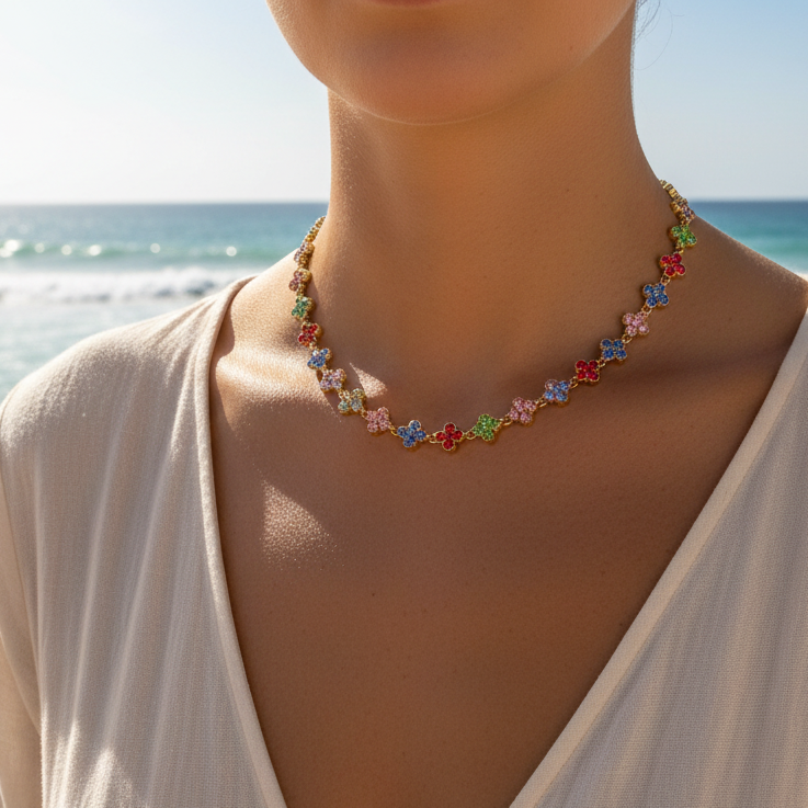 Collier coloré pour l’été