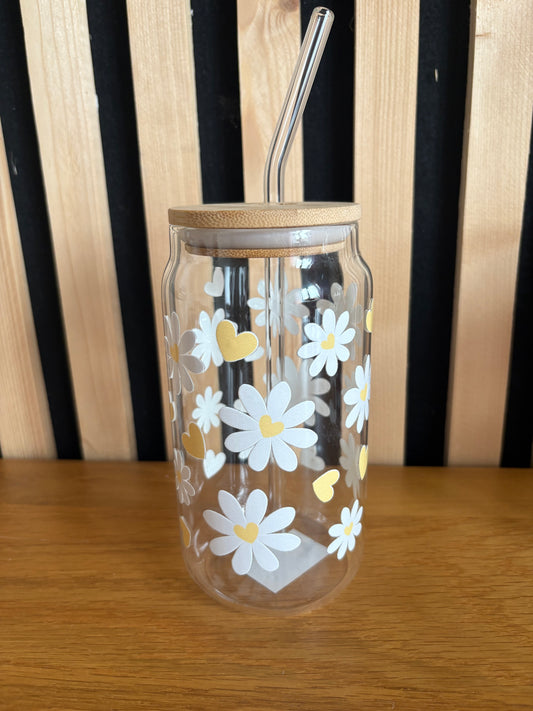 Verre personnalisés fleurs