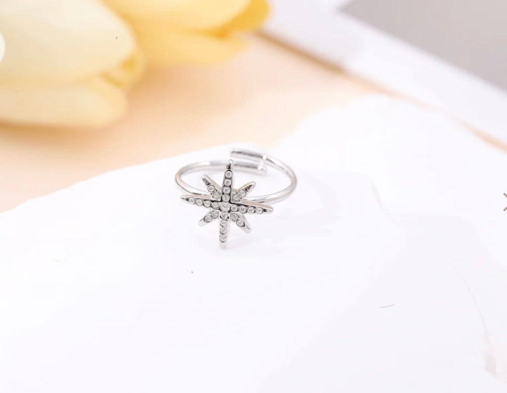 Bague étoile 💫 acier inoxydable