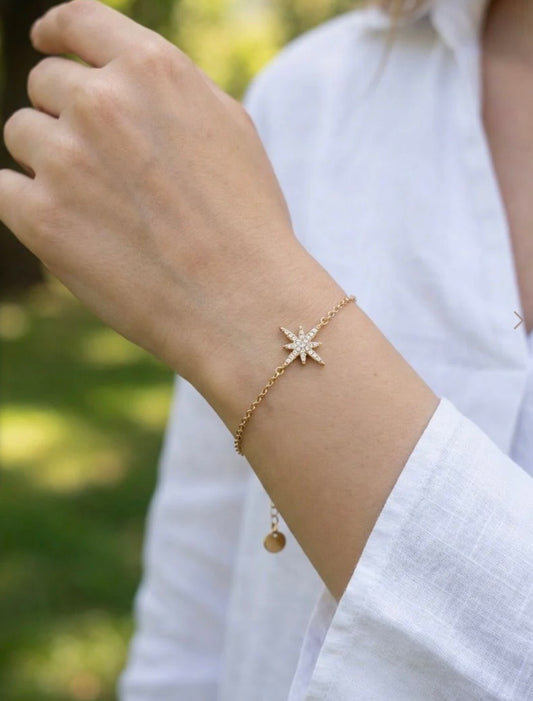 Bracelet étoile doré