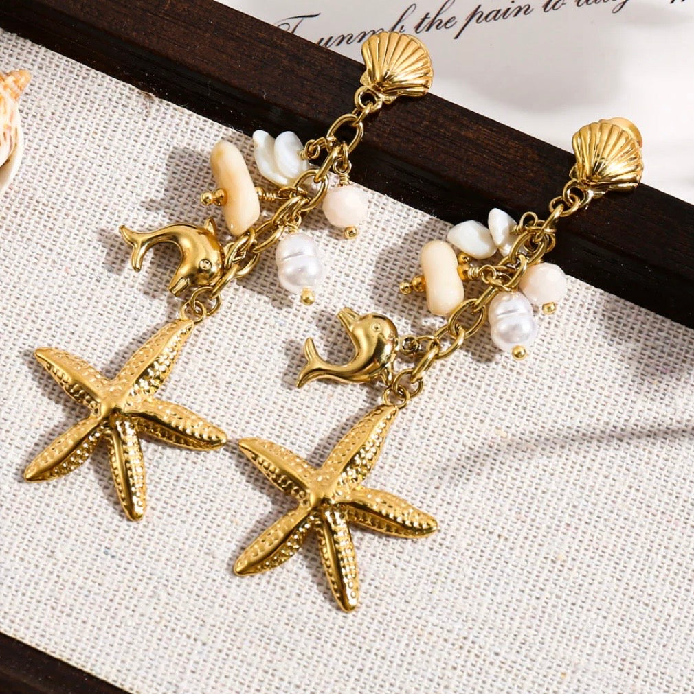 Boucle d’oreille fleur