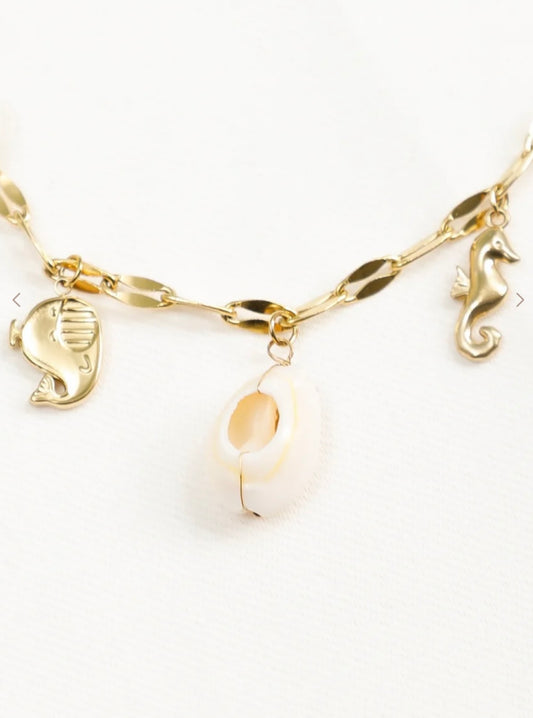 Collier océan blanc