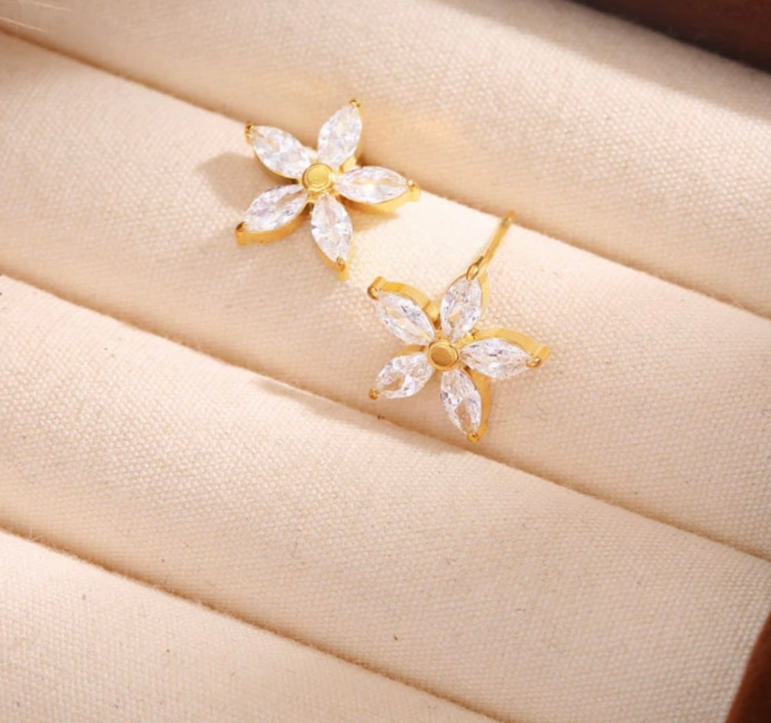 Boucle d’oreille fleur 🌸 acier inoxydable