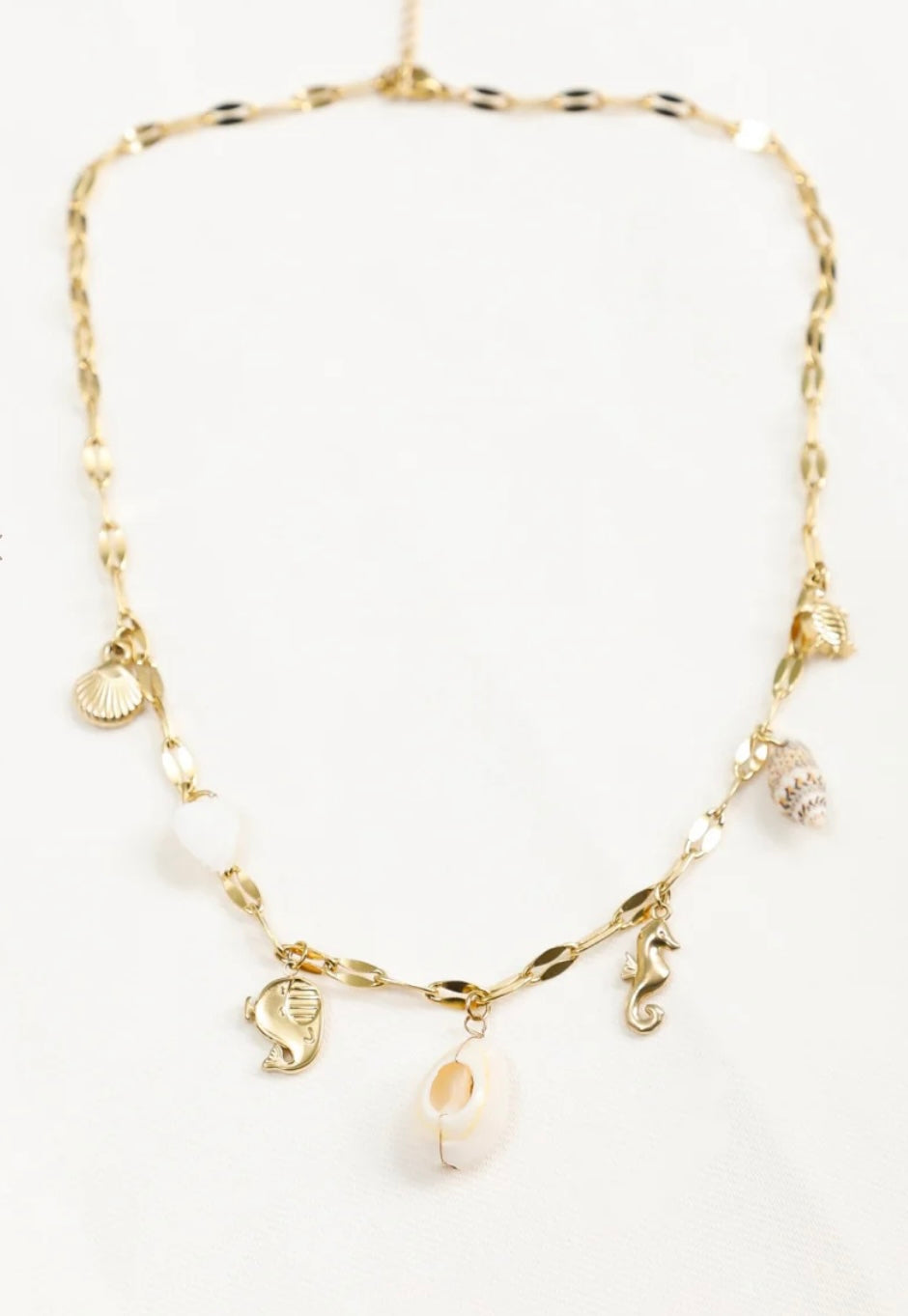 Collier océan blanc