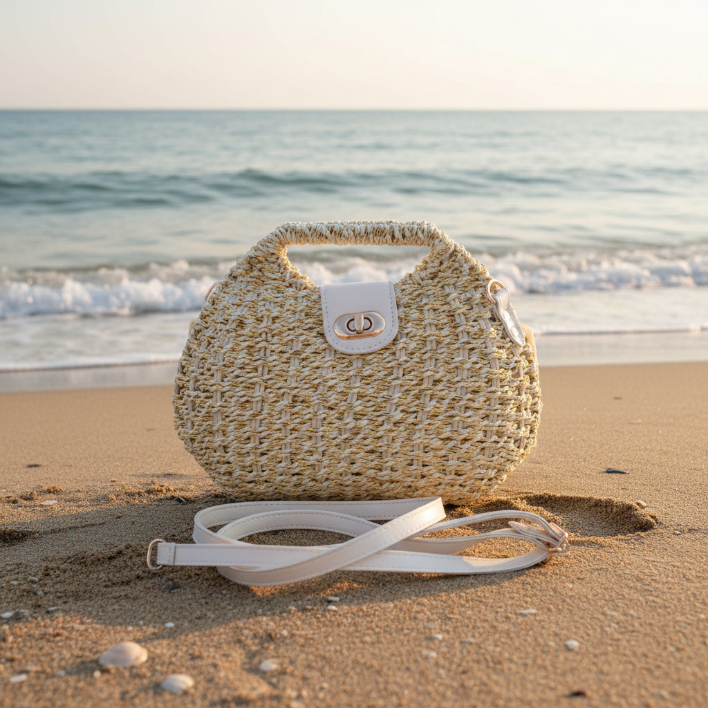 Sac à main en paille