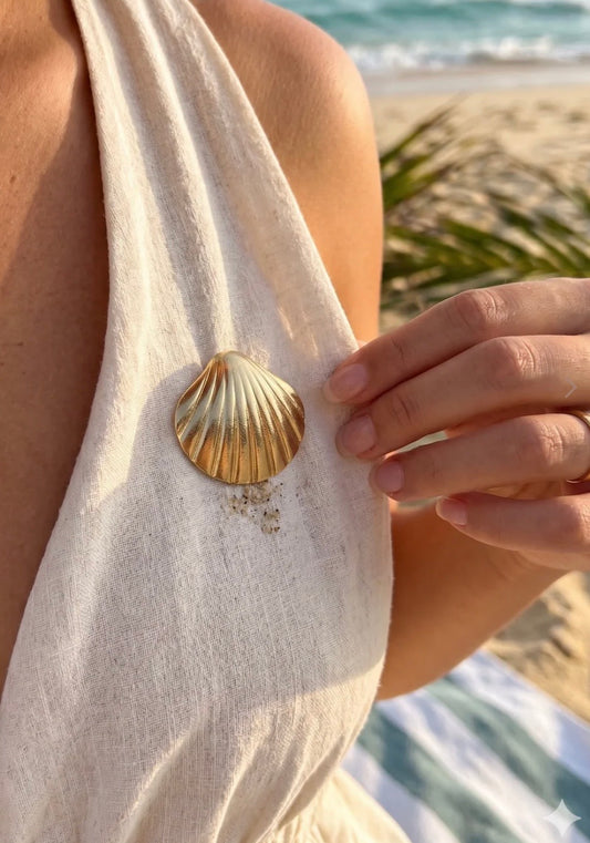 Broche coquillage