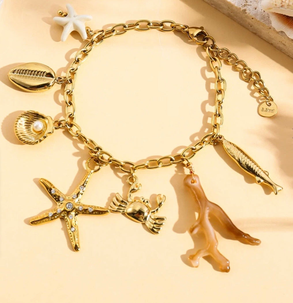 Bracelet coquillage blanc