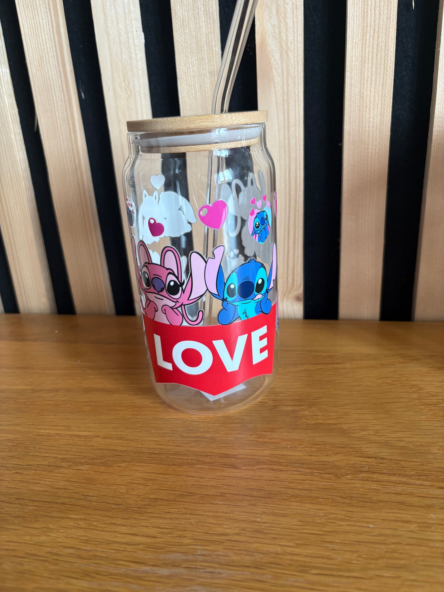 Verre personnalisés stitch love