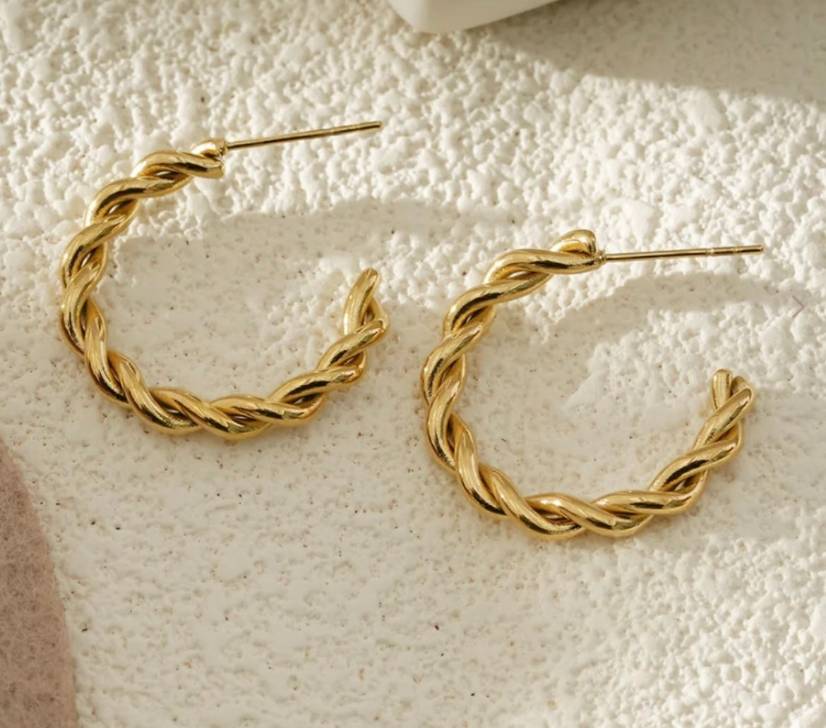 Boucle d’oreille créole acier inoxydable