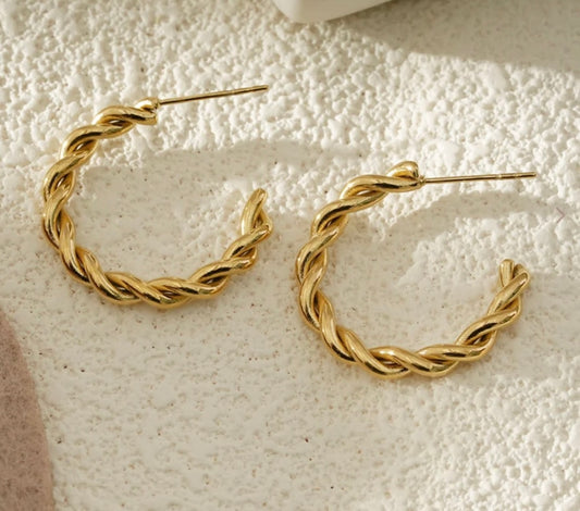 Boucle d’oreille créole acier inoxydable