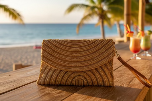 Sac à main en raphia