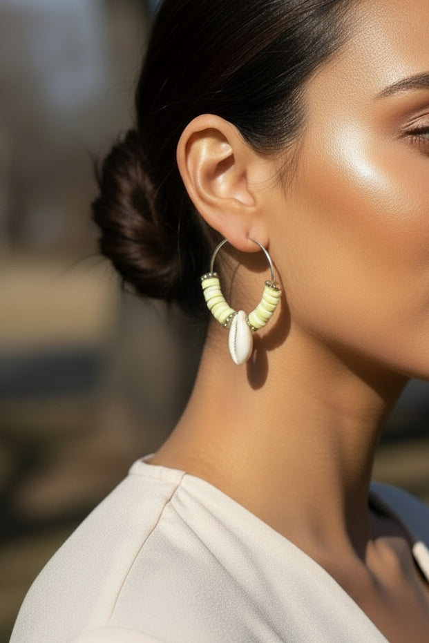 Boucle d’oreille coquillage