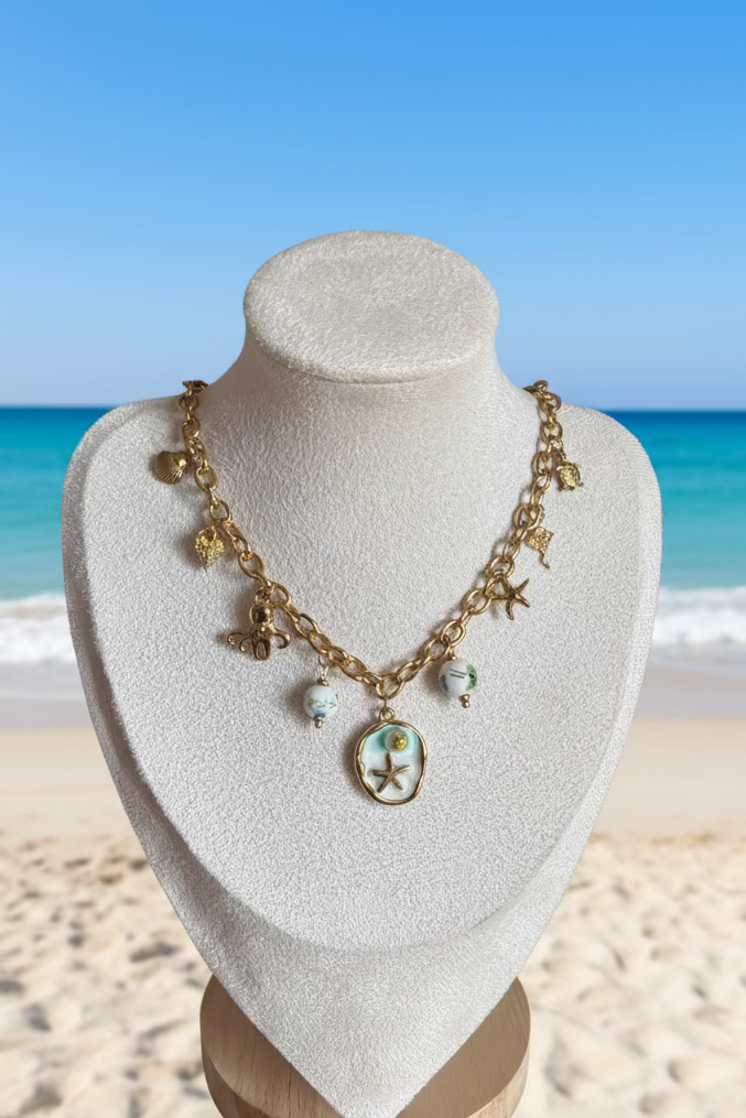 Collier sable doré