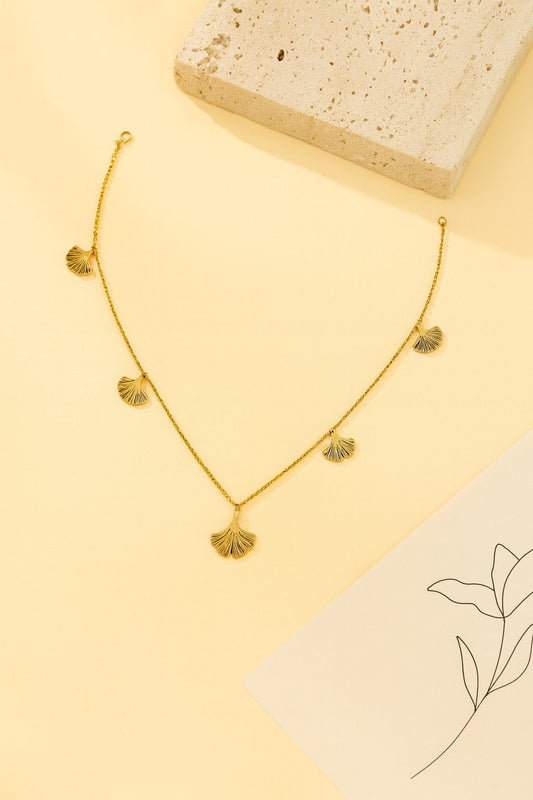 Collier ginkgo