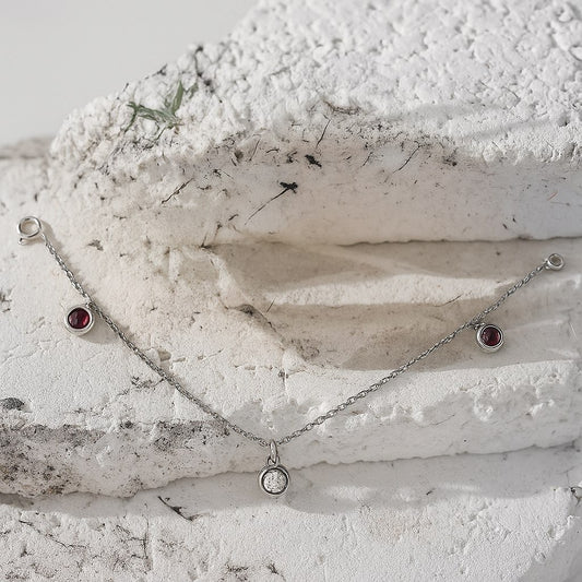 Bracelet rose et blanc