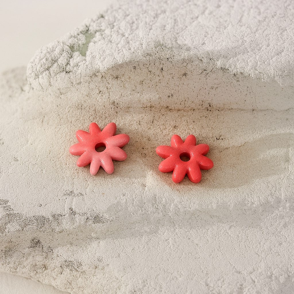 Pampille fleur taille moyenne rose