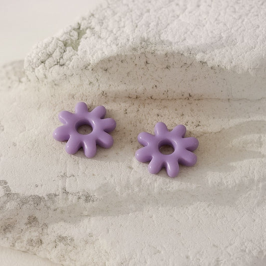 Pampille fleur taille petite mauve